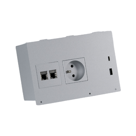 Cartridge with a socket, module and USB-C/A charging