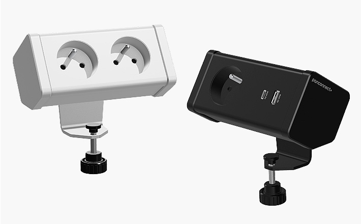 EDGE XS with 2 sockets and EDGE XS with 1 socket and USB-C/A charging