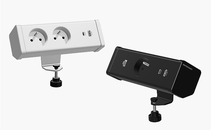 EDGE S se 2 zásuvkami ve standardu a EDGE S s 1 zásuvkou, LAN konektorem a USB-C/A nabíjením